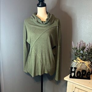 Chance or Fate Olive Cowl Neck Sweater